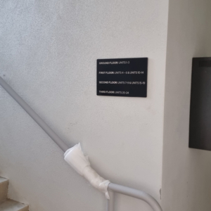 Murphy Builders - Wayfinding Acrylic Signage