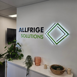 Allfrige Solutions - Reception Sign Allfrige Solutions - Reception Sign