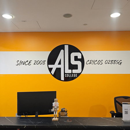 ALS College - Acrylic Reception Sign