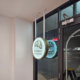 Petersons Patisserie acrylic sign - front