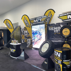 Mickey Thompson - Brisbane 4WD Show Mickey Thompson's stand at the Brisbane 4x4 show