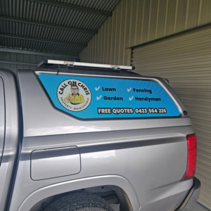 Call On Chris Property Maintenance - One Way Vision Vehicle Decals One Way Vision applied to Call On Chris Property Maintenance work vehicle