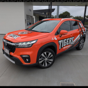 Brisbane Tigers - Suzuki car wrap Brisbane Tigers Suzuki car wrap