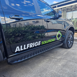 All Frige Solutions - vehicle decals Ford Ranger All Frige Solutions - vehicle decals on a Ford Ranger