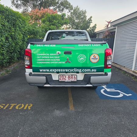 Express Recycling - Full Vehicle Wrap - Rear