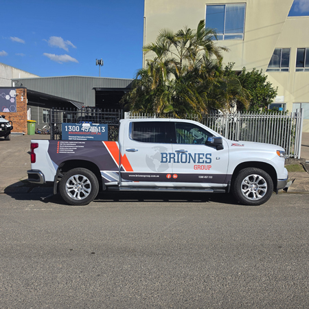 Briones Group - Dual Cab Partial Ute Wrap