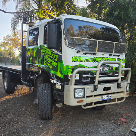 Grimezy's Constructions - Truck Wrap