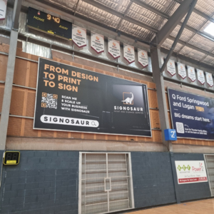 Signosaur - Logan Thunder Sponsorship Vinyl Banner Billboard Signosaur - Logan Thunder Sponsorship Vinyl Banner Billboard