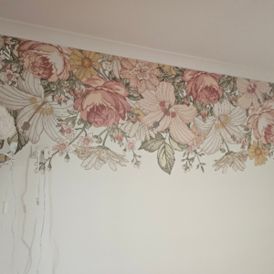 Personalised Custom Printed Wallpaper A personalised feature wall wallpaper displaying in a room