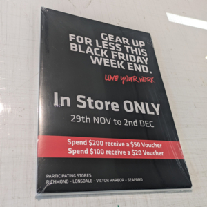 Posters for Totally Workwear SA's Black Friday promotion