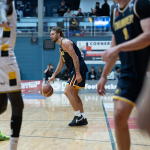Logan Thunder Logan Thunder player on court