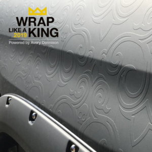 Avery Dennison - Embossed Vehicle Wrap Effect Avery Dennison promotion in 2019, featuring a vehicle with an embossed effect