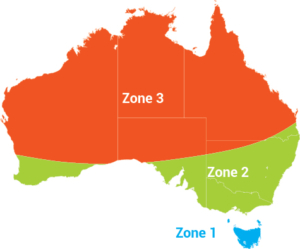 Australia Zone SAV map