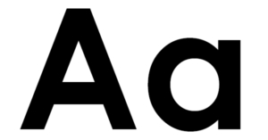 An example of a san serif font