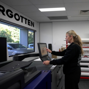 Signosaur Digital Printing Digital printing being set up at Signosaur