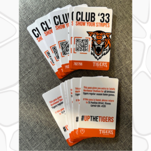 Brisbane Tigers - Membership cards
