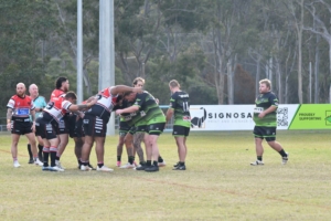 Greenbank Raiders players playing rugby